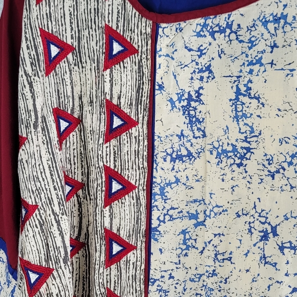 Embroidered Beautiful Kurti 100% Cotton Made in India Tunic Top Women's Size 48 - Picture 6 of 16